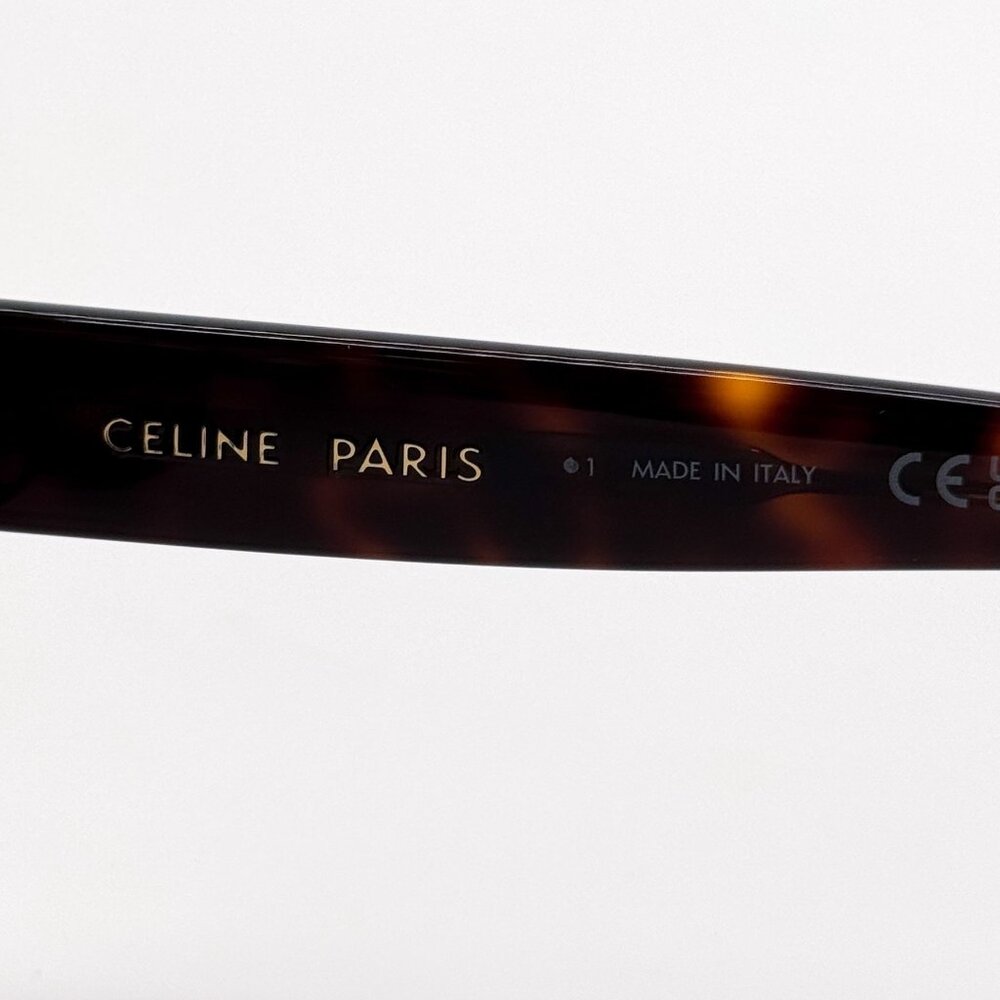 NEW CL40295F 52A CELINE SUNGLASSES HAVANA GREY EYEWEAR - Picture 8 of 9